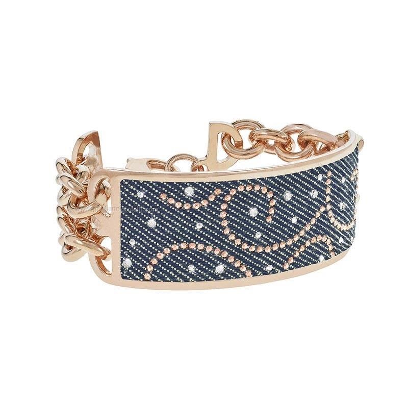 Oiritaly Bracelet Woman Stroili Oro 1617798 Bling Bling Denim Brass
